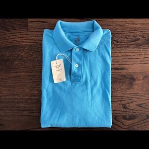 NEW J. Crew Mens Vintage Wash Polo Tailored Fit